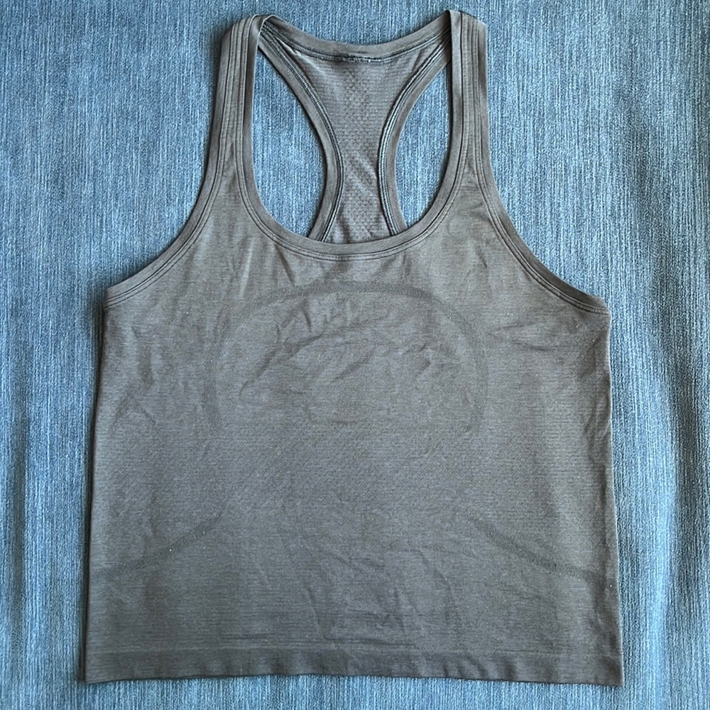 Lululemon Swiftly Tech Racerback 2.0 *Race Length Black / Black Size 8